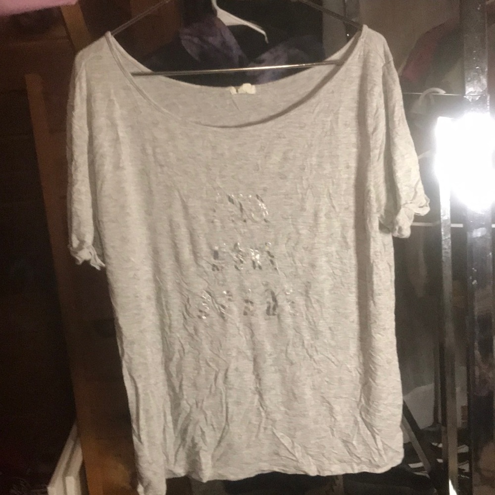 Oversized grey space shirt